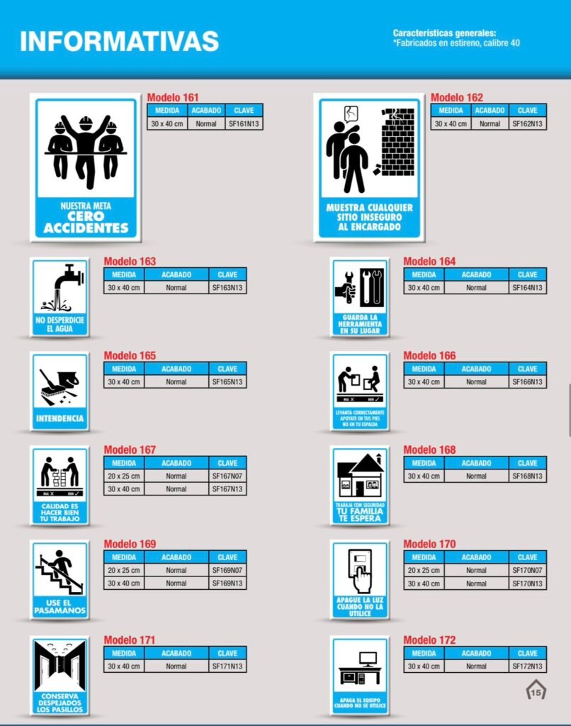 Señaletica informativa