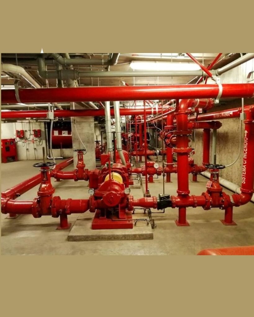 Instalación de cuarto de bombas